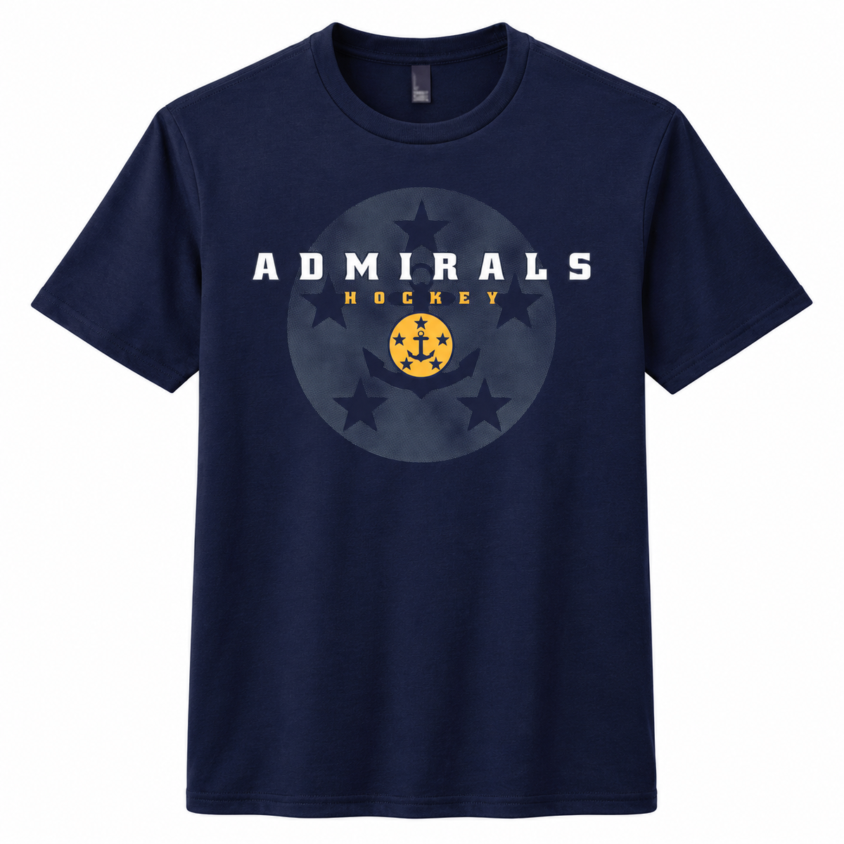 Admirals Navy Backdrop Tee