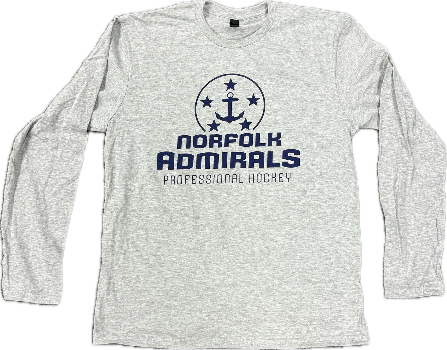 New Grey Full Logo Long Sleeve