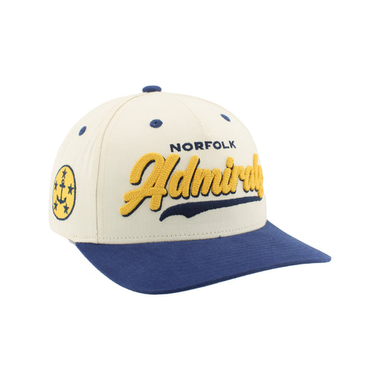 Retro Admirals Gold Script Hat