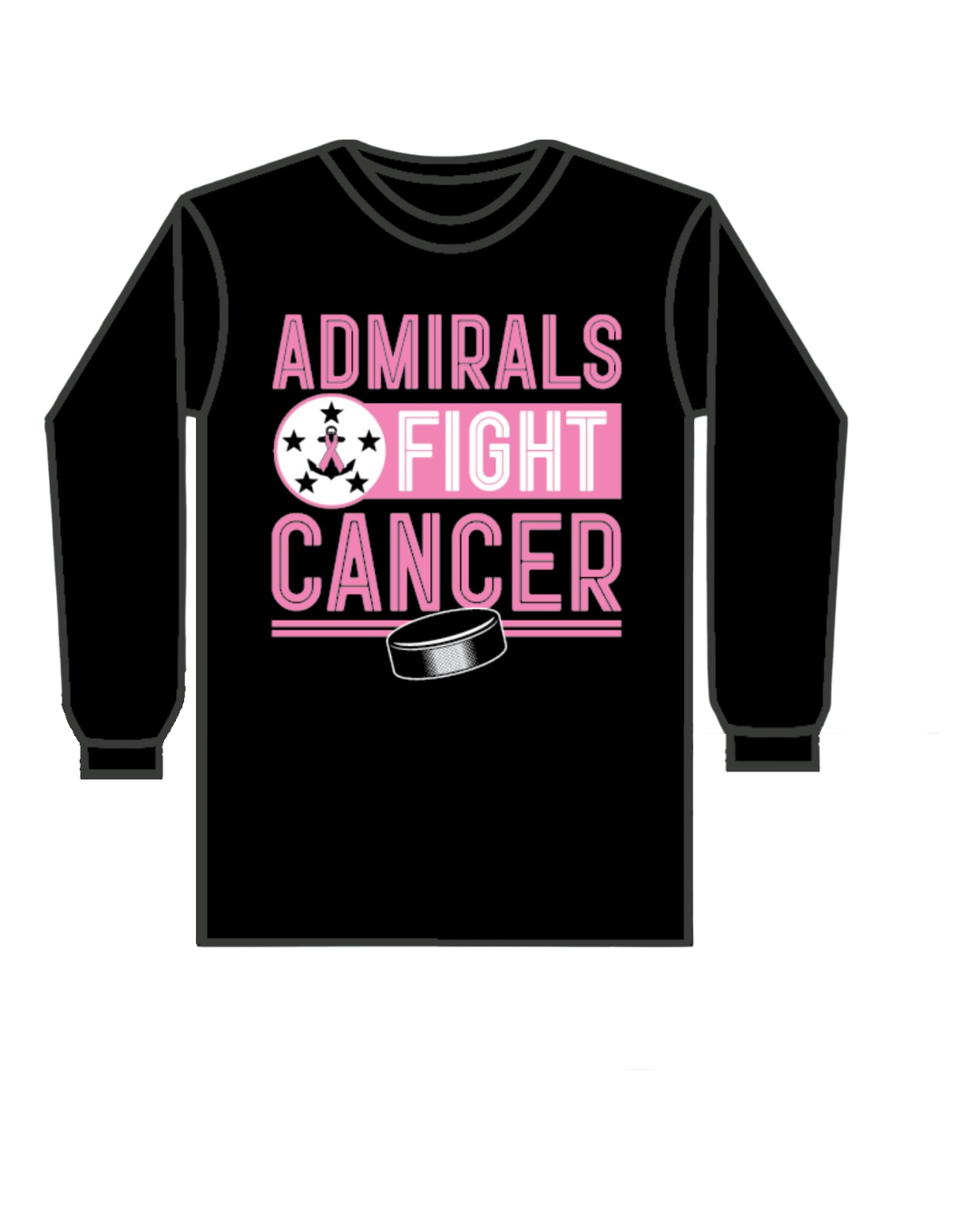 Admirals Fight Cancer Long Sleeve Shirt (Pre-Sale)