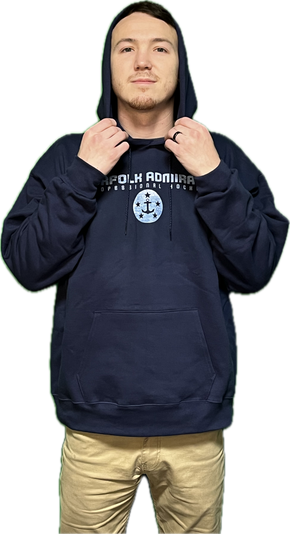 New Ice Logo Navy Admirals Hoodie