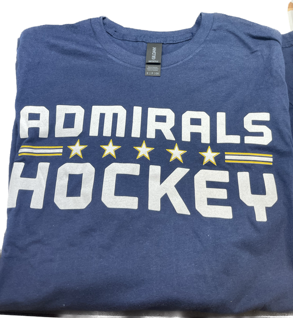 Navy Admirals Hockey Long Sleeve Tee