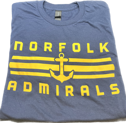 Navy/Gold Bars Admirals Tee