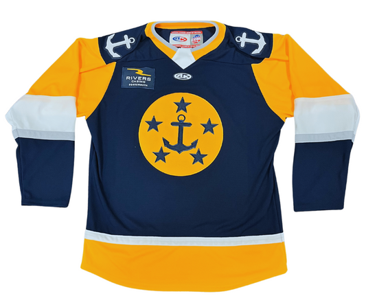 New 24-25 Admirals Navy Youth Replica Jersey