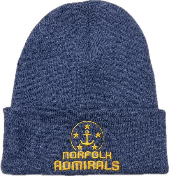 24-25 Ads Heather Navy Beanie