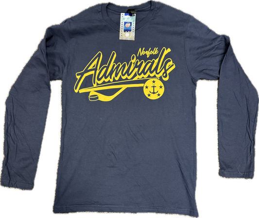 New Navy Norfolk Admirals Long Sleeve