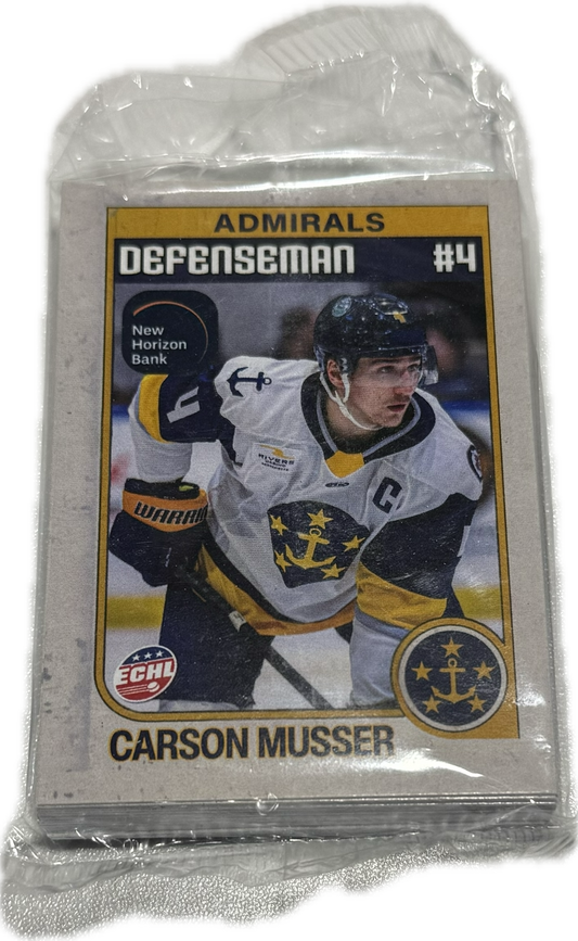 25-26 Norfolk Admirals Player Trading Cards