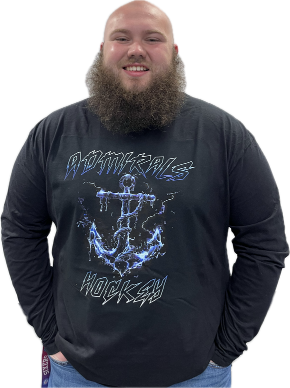 Admirals Lightning Graphic Long Sleeve Tee