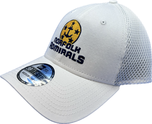 Admirals White Mesh Stretch Fit Hat