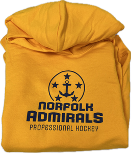 24-25 Admirals Logo Gold Youth Hoodie