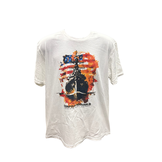 Admirals Stars and Stripes Battleship T-shirt