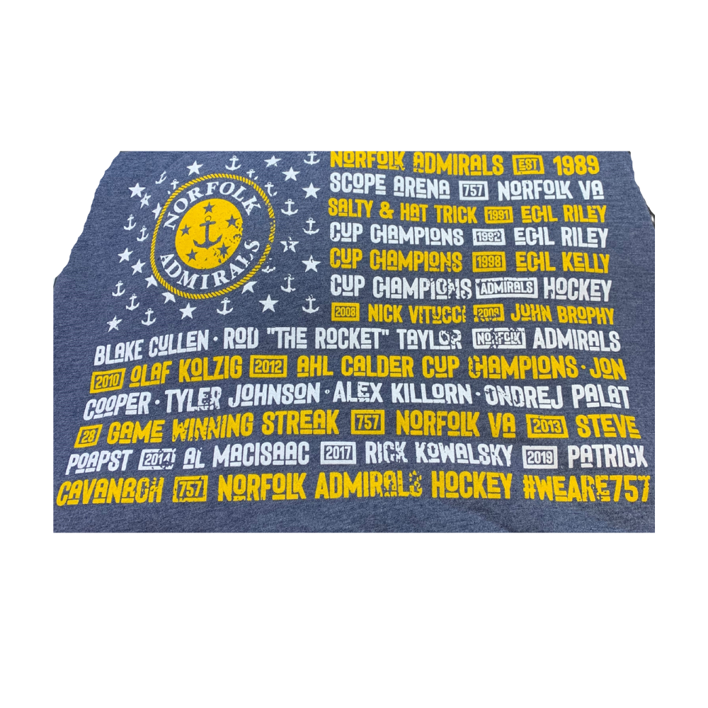 Admirals History Long Sleeve Norfolk Admirals Hockey