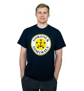 APPAREL-Full Logo Navy T-Shirt