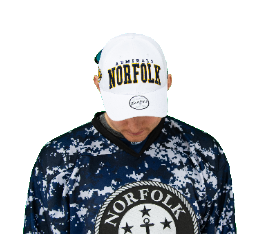 HAT-Norfolk White Baseball Cap